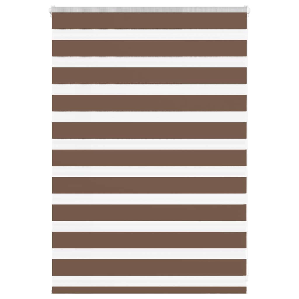 vidaXL Cortina de zebra 100x100 cm largura do tecido 95,9 cm poliéster