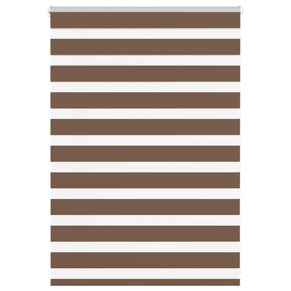 vidaXL Cortina de zebra 115x100 cm largura do tecido 110,9cm poliéster