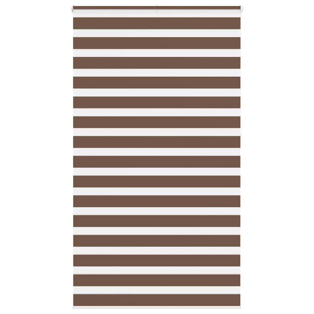 vidaXL Cortina de zebra 130x230 cm largura do tecido 125,9cm poliéster