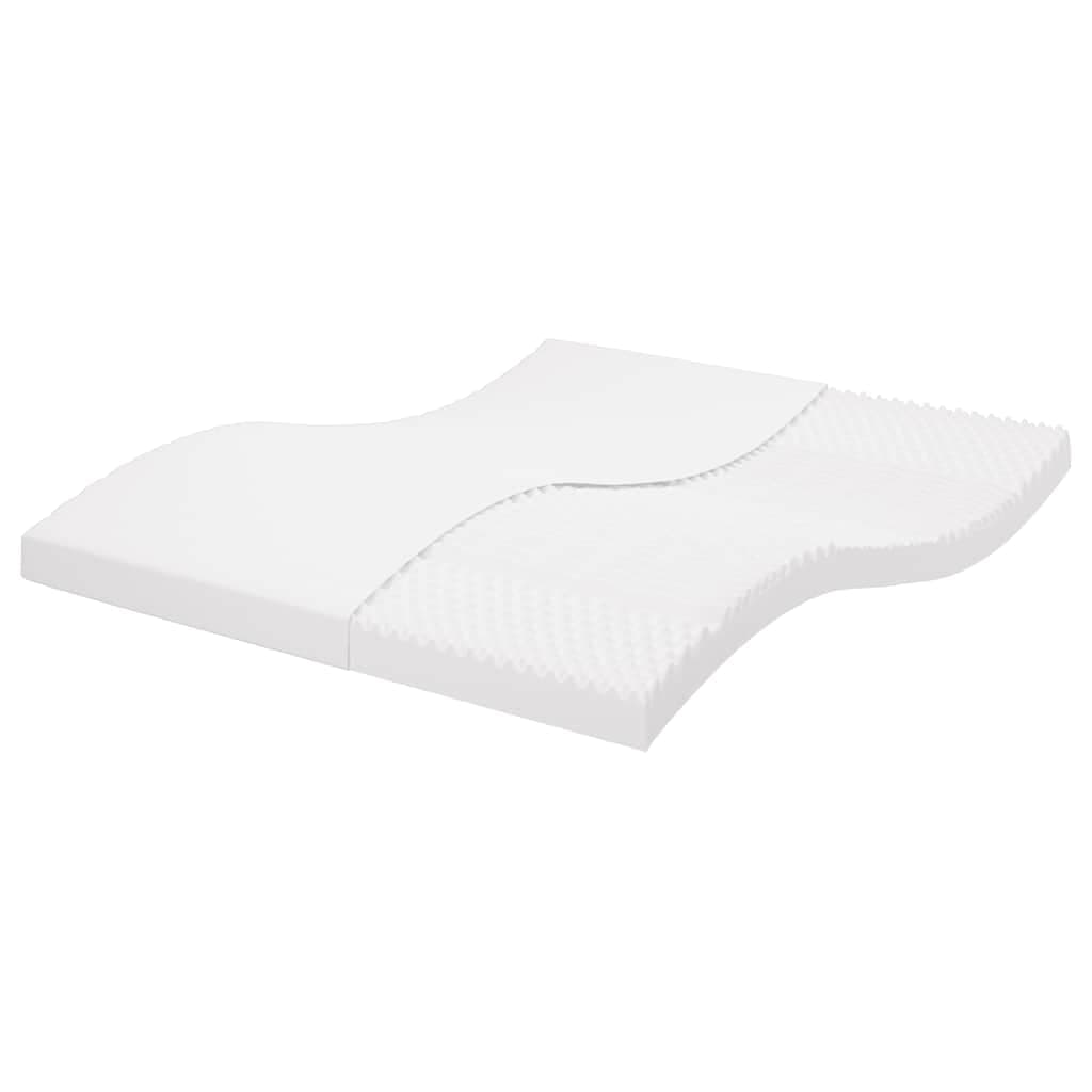 vidaXL Colchão de espuma 180x210 cm 7 zonas dureza 20 ILD branco