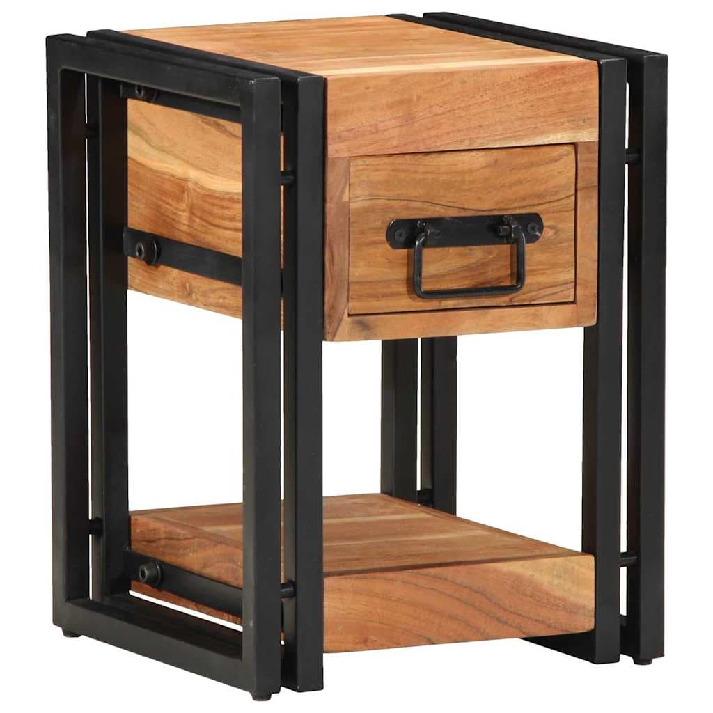 vidaXL Armário de Cabeceira com gaveta 2 pcs Castanho 30 x 30 x 40 cm