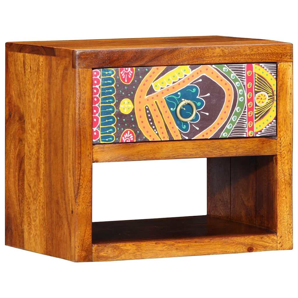 vidaXL Armário de Cabeceira com gaveta Castanho 40 x 35 x 35 cm