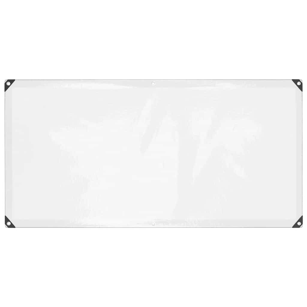 Encerado transparente vidaXL com ilhós 1x2 m Polietileno