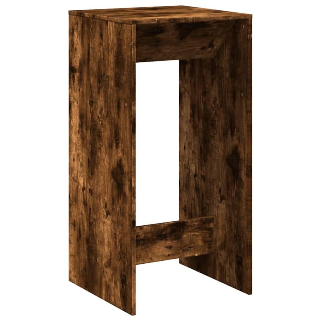 vidaXL Mesa de bar 51x50x103,5 cm derivados de madeira carvalho fumado