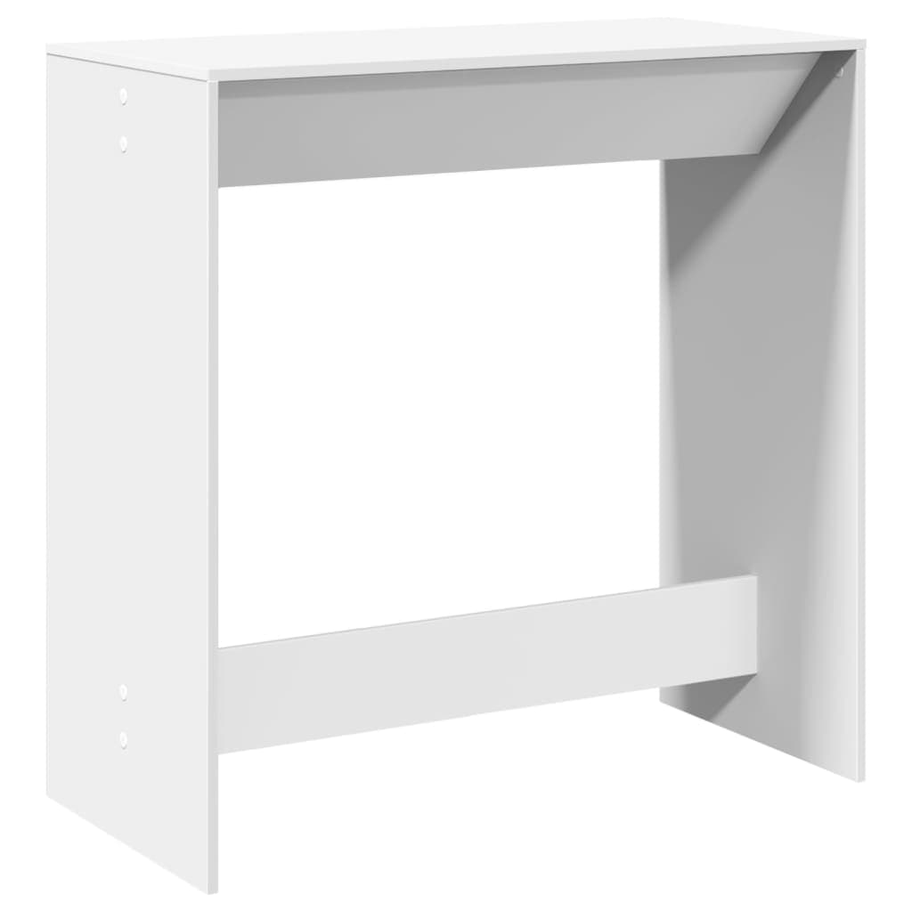 vidaXL Mesa de bar 102x50x103,5 cm derivados de madeira branco