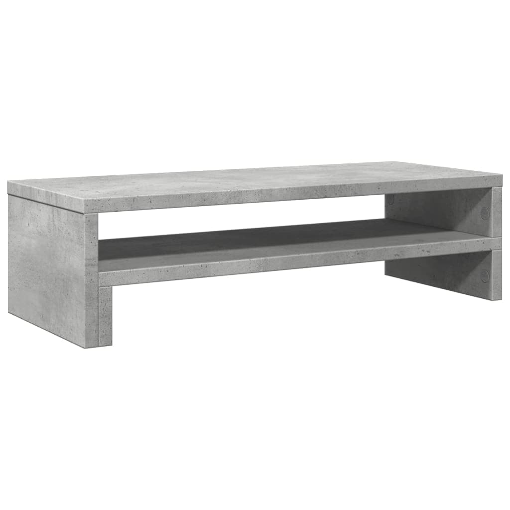 vidaXL Suporte monitor 54x22x15 cm derivados madeira cinzento cimento