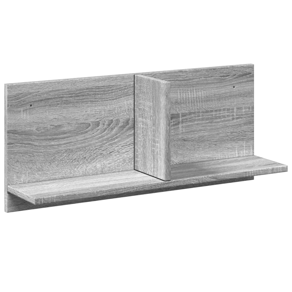 vidaXL Armário de Parede 70x16,5x30 cm Derivados Madeira Cinzento Sonoma - 4112802674