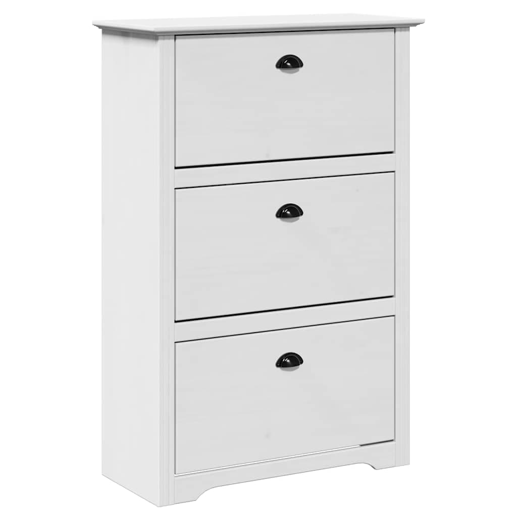 vidaXL Sapateira Bodo 80x35x118 cm Branco - 1057371486