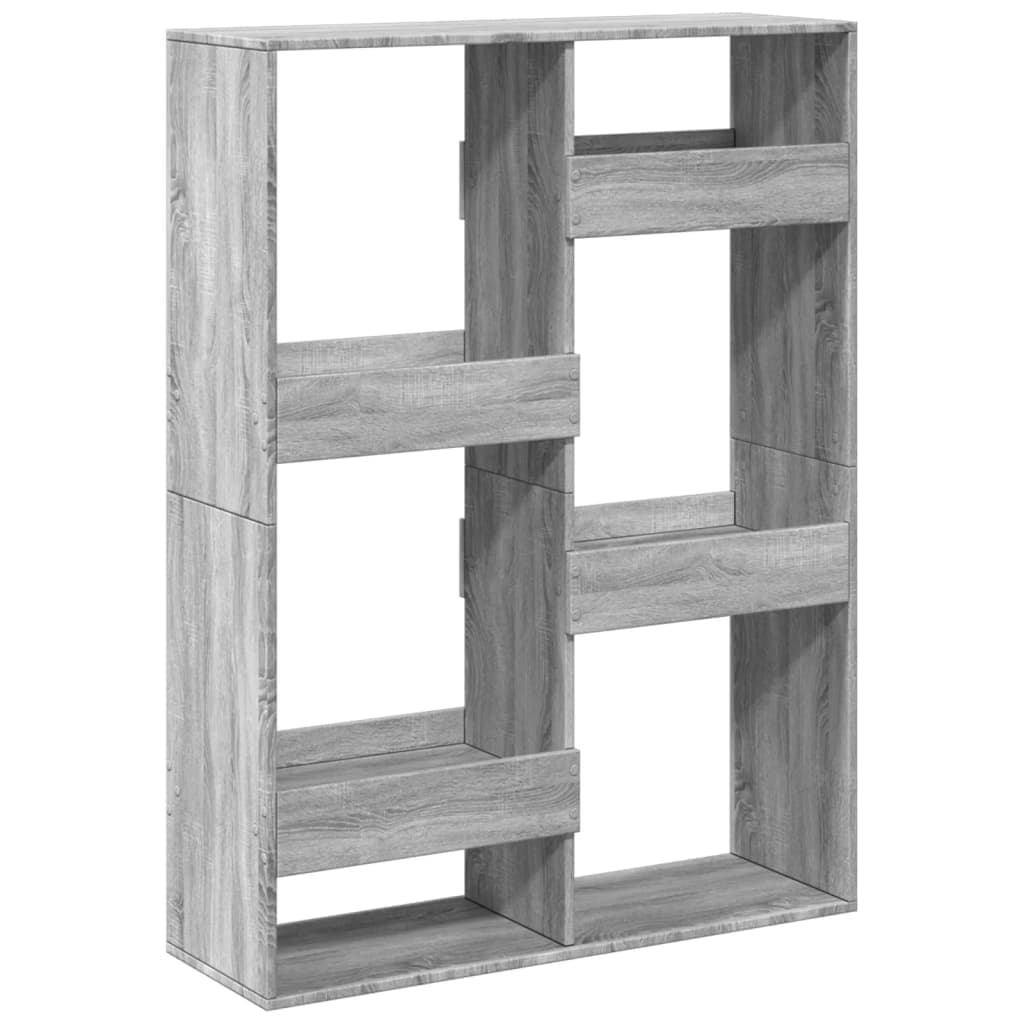 vidaXL Divisória 100x33x135 cm derivados de madeira cinzento sonoma