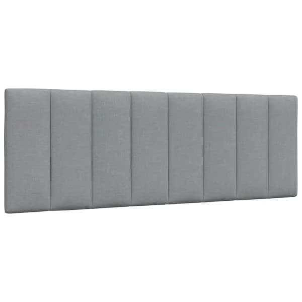vidaXL Almofadão de Cabeceira 120 cm Tecido Cinzento-claro - 1132393833