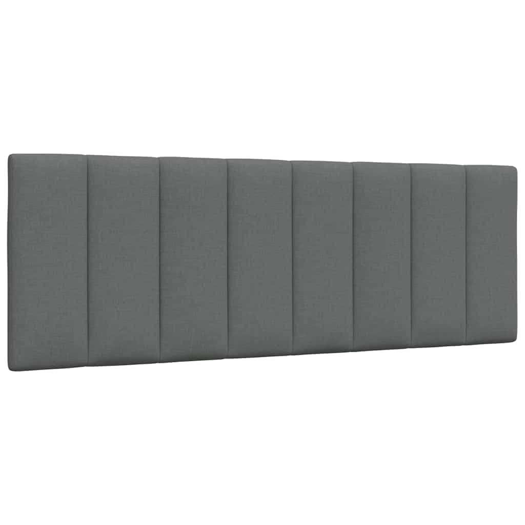 vidaXL Almofadão de Cabeceira 120 cm Tecido Cinzento-escuro - 880395775