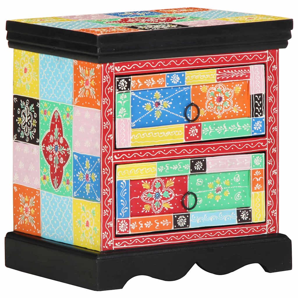vidaXL Armário de Cabeceira 2 pcs Multicolor 40 x 35 x 45 cm