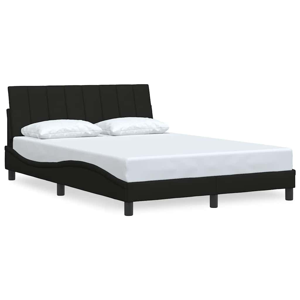 vidaXL Estrutura de cama sem colchão Hanko 120x200 cm tecido preto