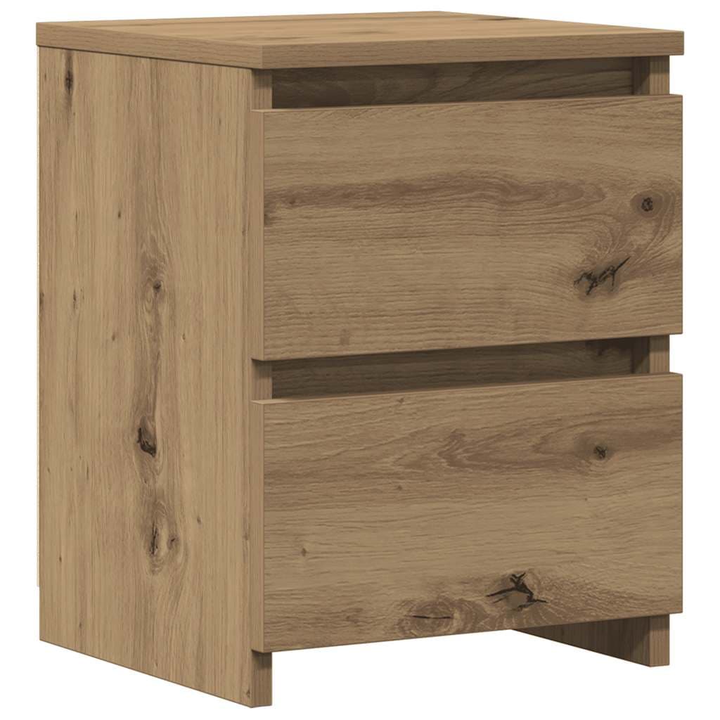 vidaXL Mesa Cabeceira 30x30x40 cm Derivados Madeira Carvalho Artisiano - 707938795