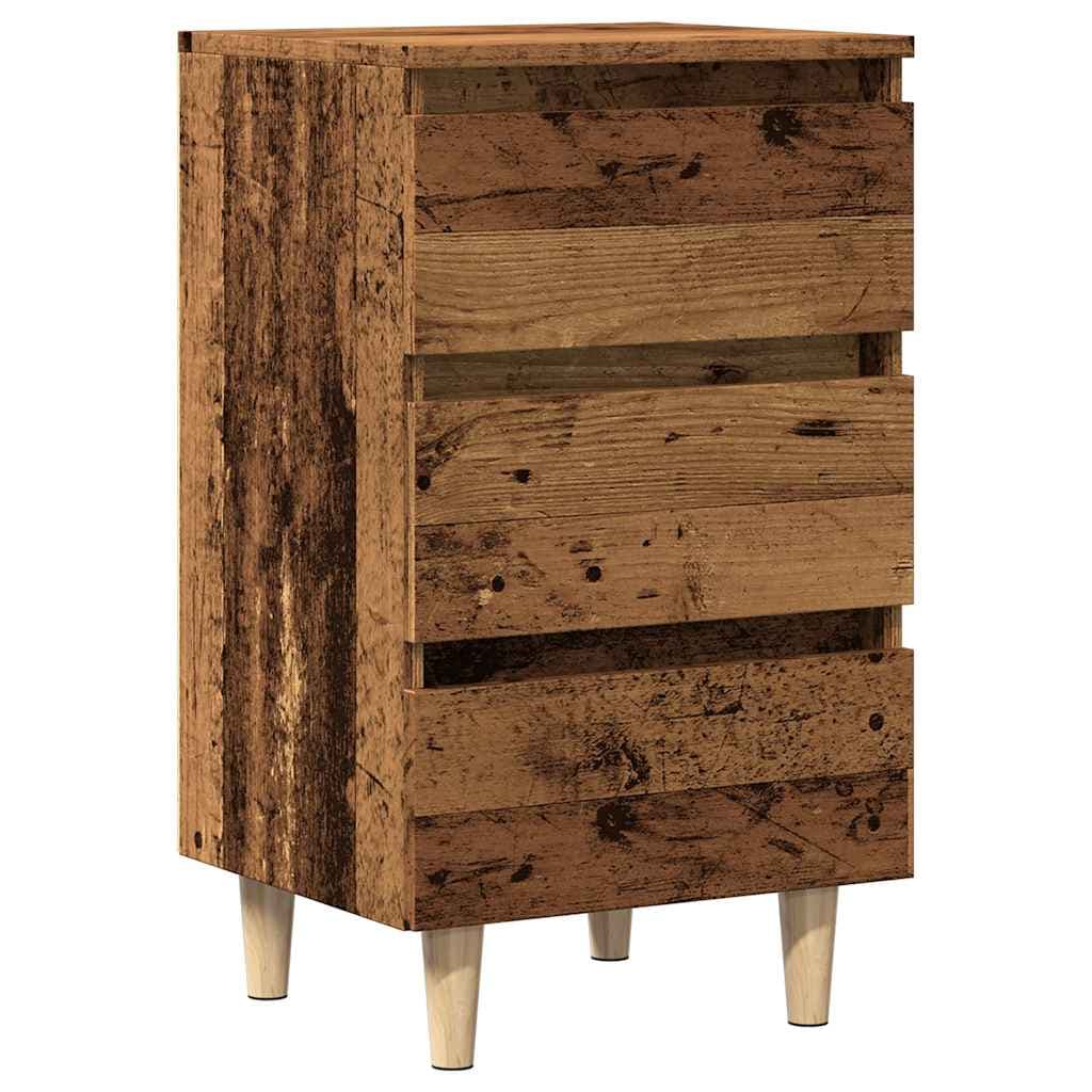 vidaXL Mesa de cabeceira madeira velha 40x35x69 cm madeira trabalhada