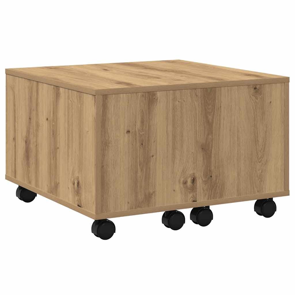 vidaXL Mesa de Centro 60x60x38 cm Derivados Madeira Carvalho Artisiano - 1196967360