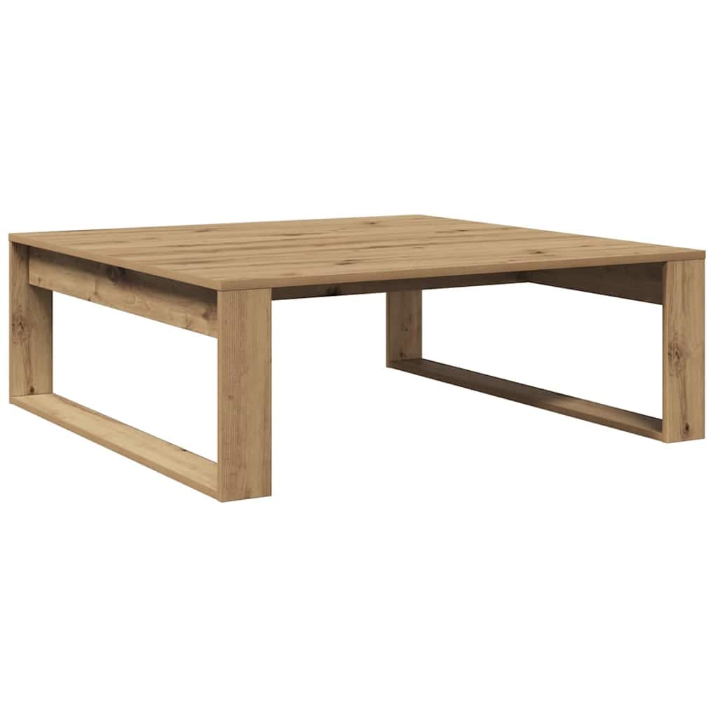 vidaXL Mesa Centro 100x100x35 cm Derivados Madeira Carvalho Artisiano - 4268428774