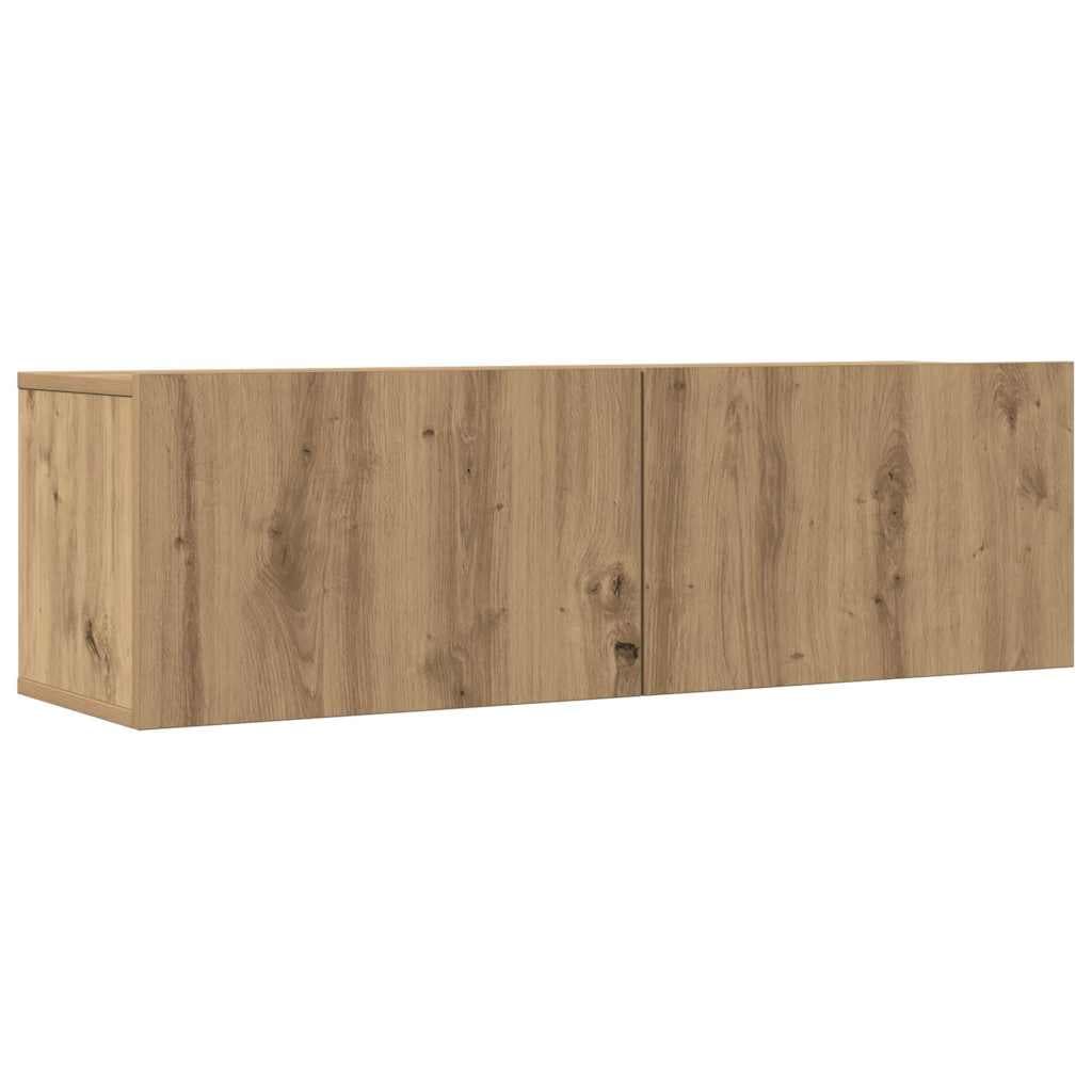 vidaXL Móveis de parede para TV 2 pcs 100x30x30 cm carvalho artisiano