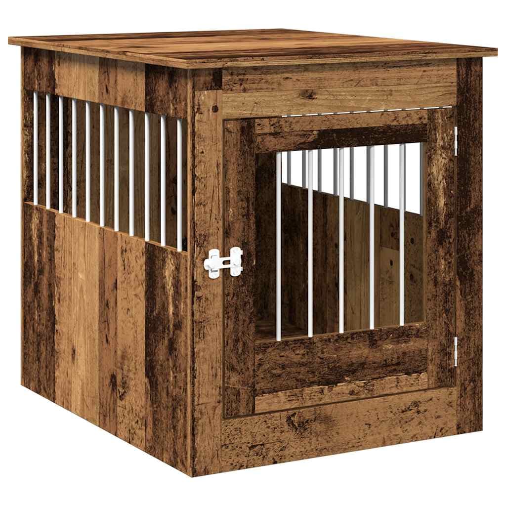 vidaXL Móveis para caixas para cães madeira velha 64,5x80x71 cm