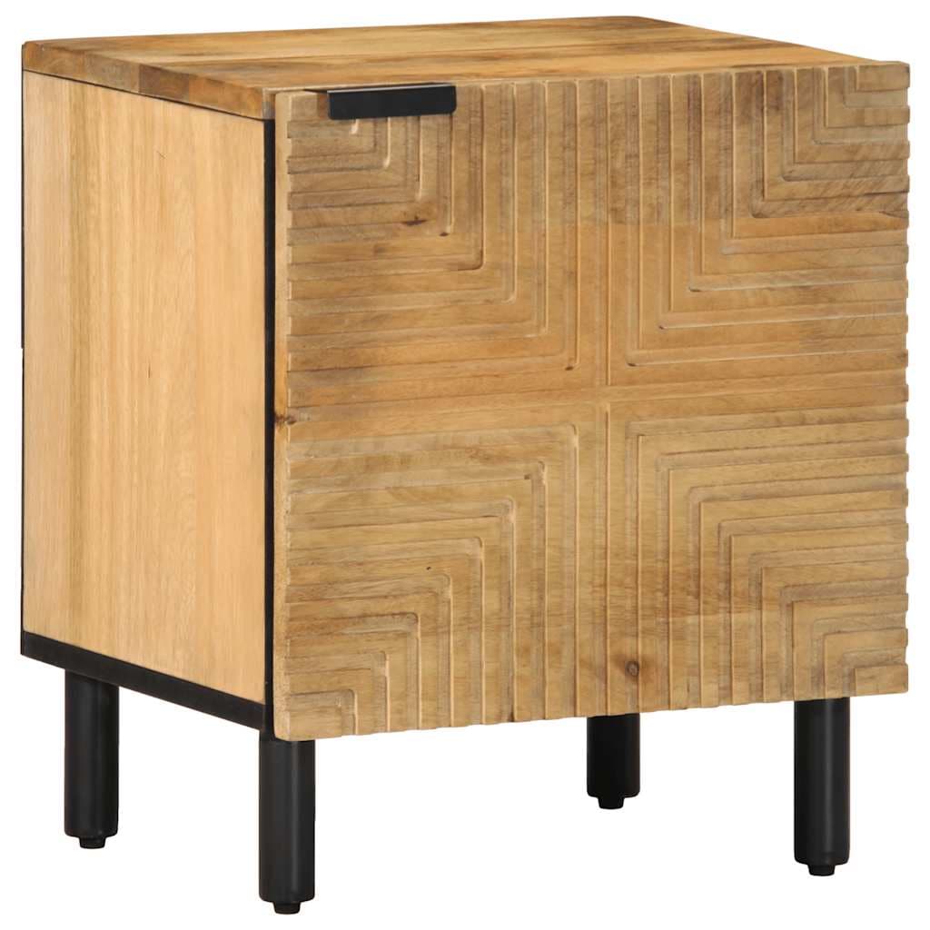 vidaXL Armário de Cabeceira Castanho 40x33x46 cm Manga Madeira Maciça - 3275766764