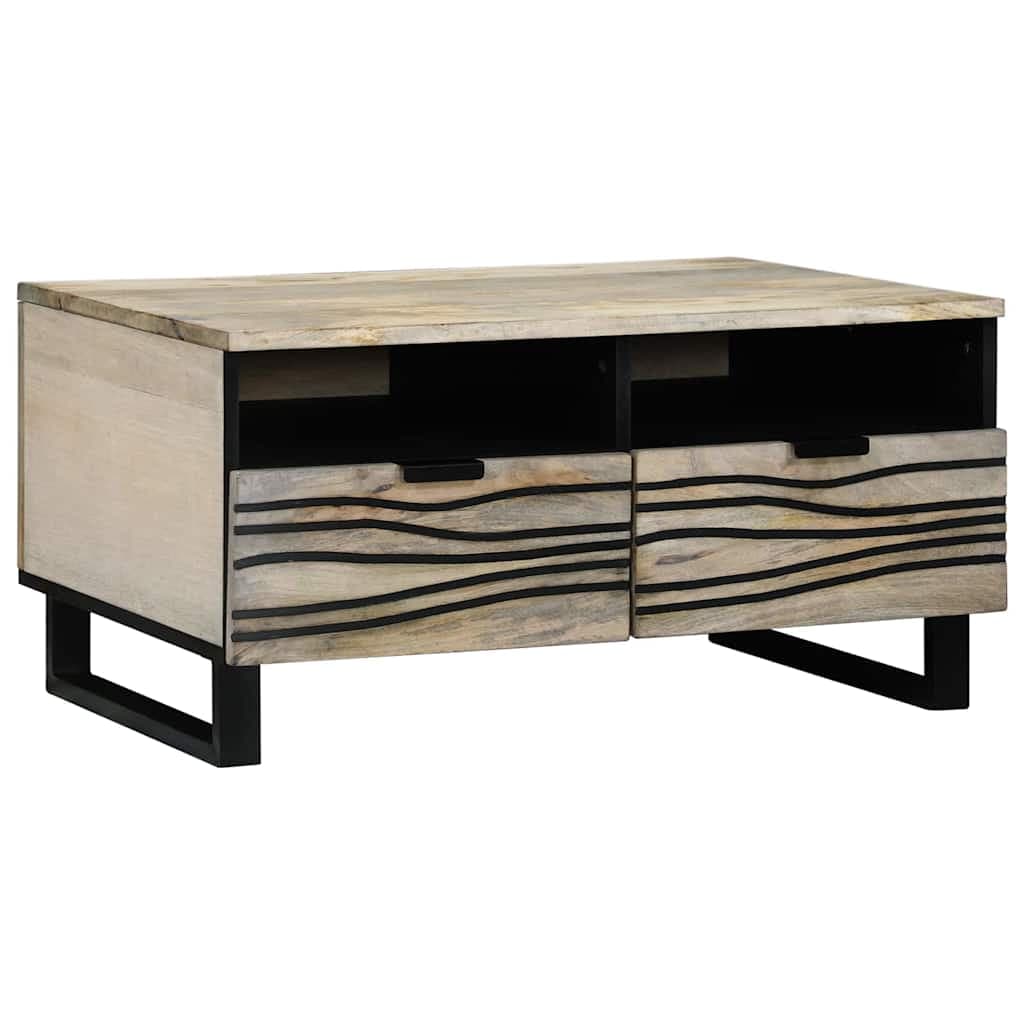 vidaXL Mesa de centro Branco 80 x 54 x 40 cm Derivados de Madeira
