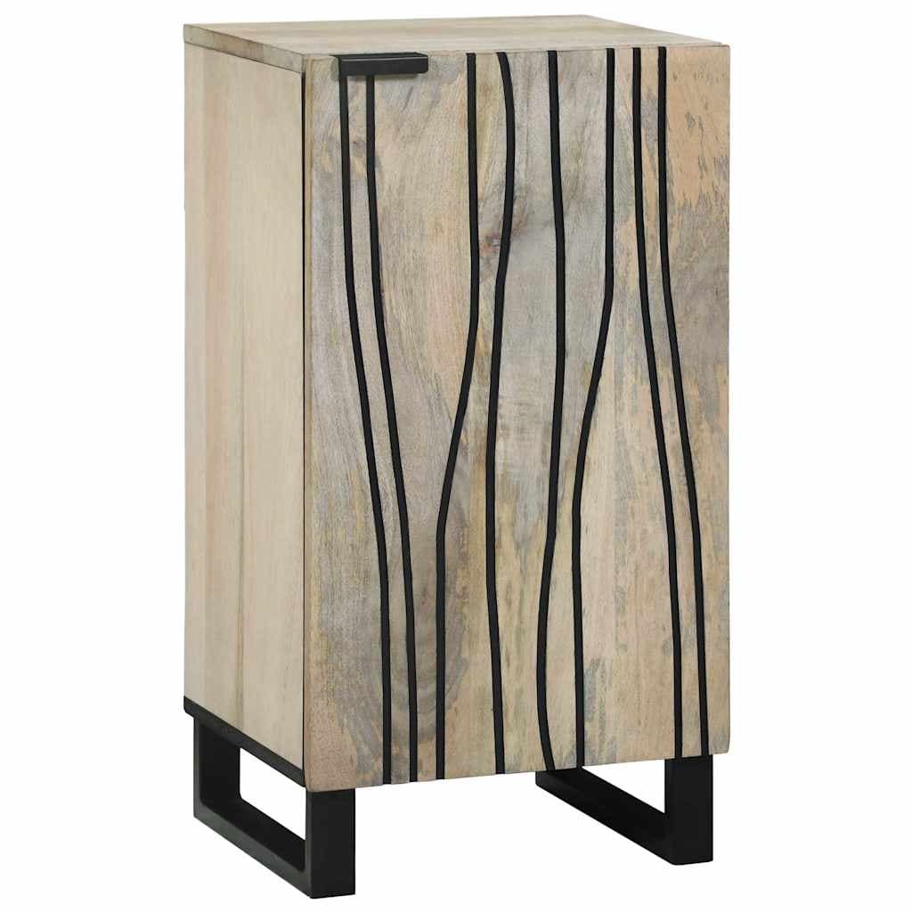 vidaXL Sideboard Branco 40 x 33 x 75 cm Madeira de mangueira maciça