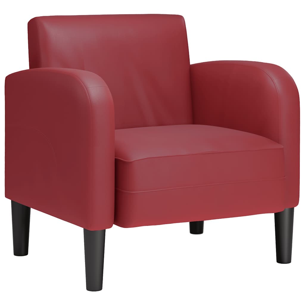 vidaXL Poltrona com Apoios de Braços 54 cm Couro Artificial - 2658438069