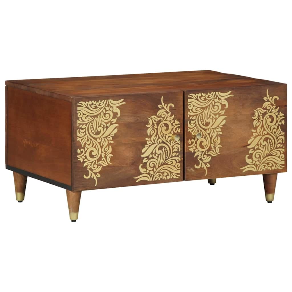 vidaXL Mesa de centro Marrom mel 80 x 50 x 40 cm