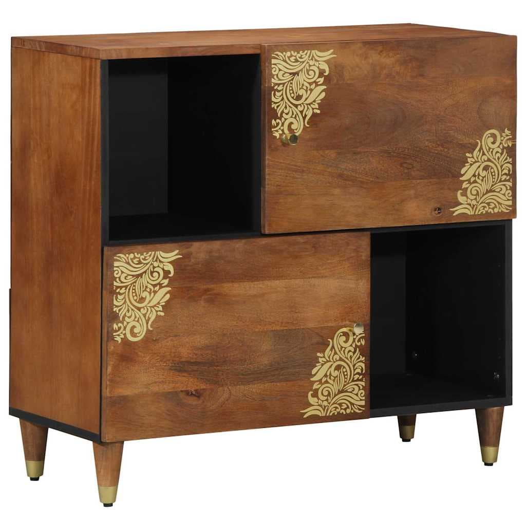vidaXL Buffet Castanho 80 x 33 x 75 cm Madeira de manga maciça