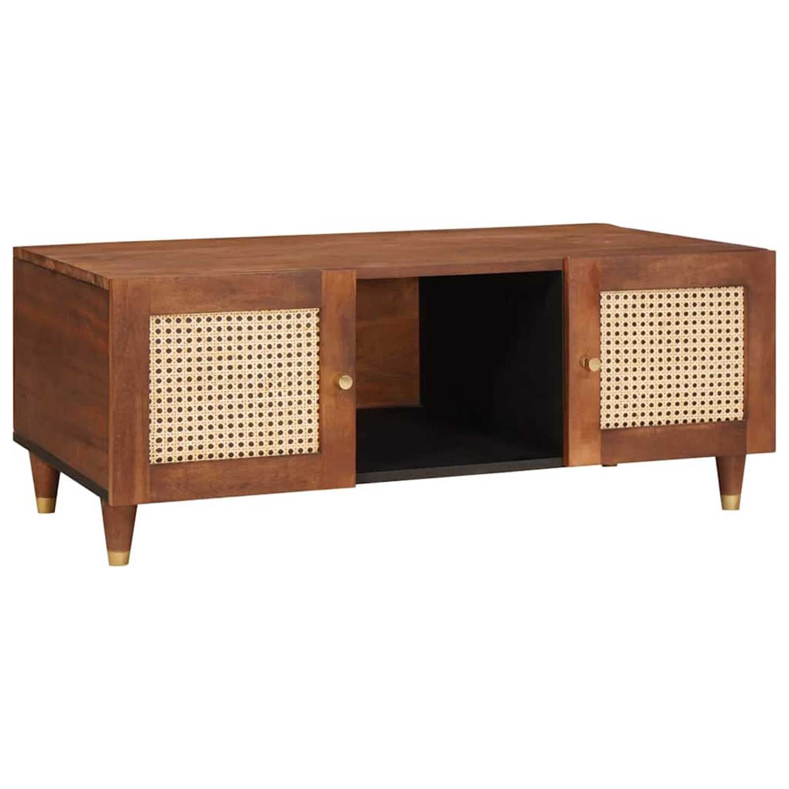vidaXL Mesa de centro 100 x 54 x 40 cm Madeira de manga maciça