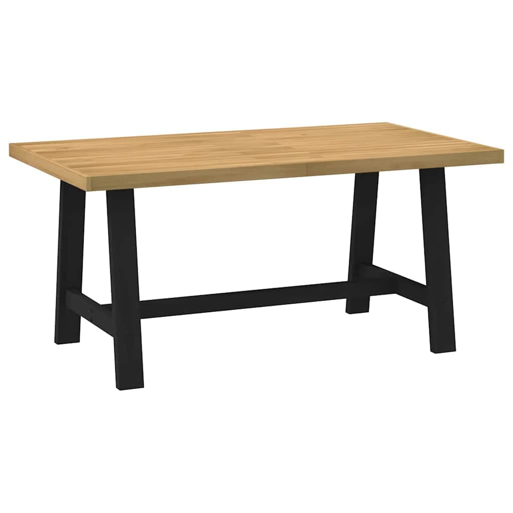vidaXL Mesa de Jantar Noain Pernas em Forma a 160x90x75cm Pinho Maciço - 3623804825