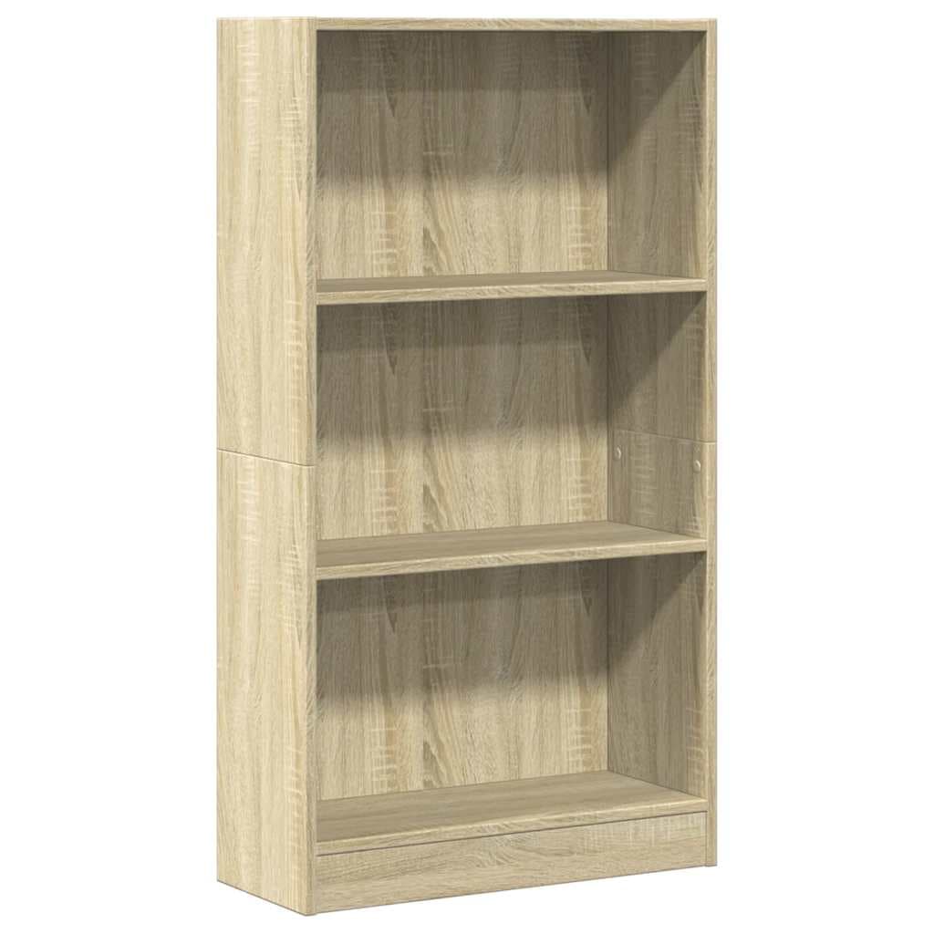 vidaXL Estante 60x24x109 cm Derivados de Madeira Carvalho Sonoma - 2598779097