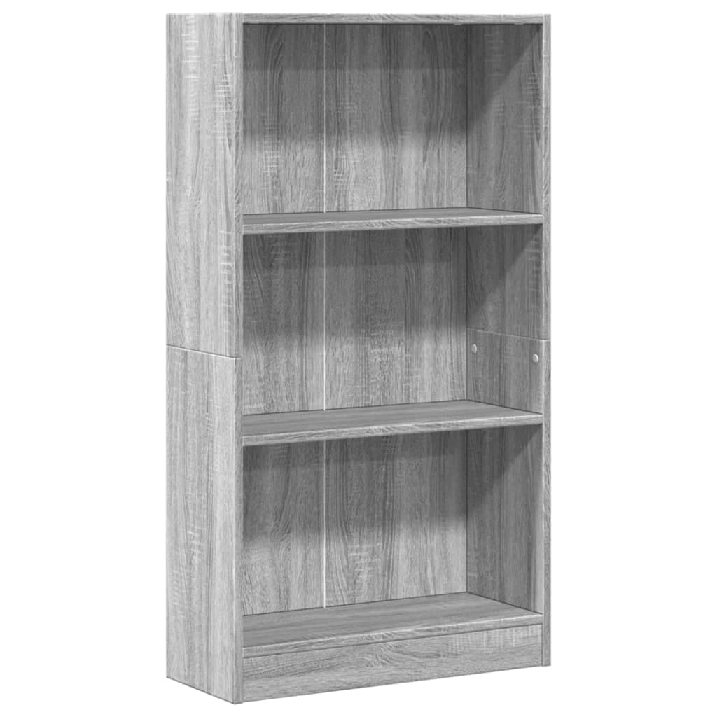 vidaXL Estante 60x24x109 cm Derivados de Madeira Cinzento Sonoma - 3830924388