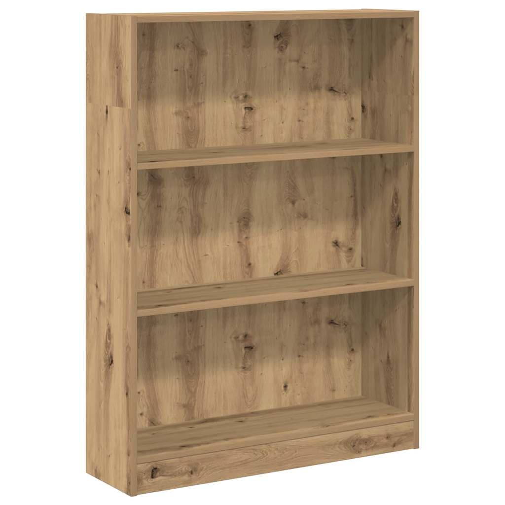 vidaXL Estante 80x24x109 cm Derivados de Madeira Carvalho Artisiano - 401168616
