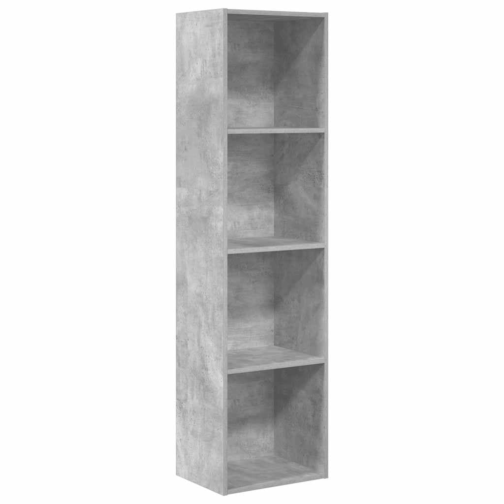vidaXL Estante 40x30x152 cm Derivados de Madeira Cinzento Cimento - 3692159541