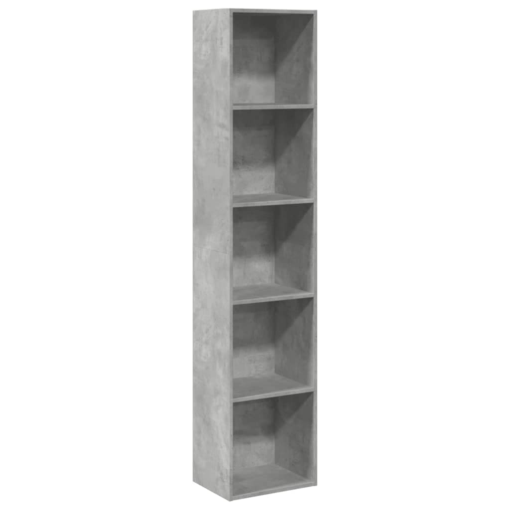 vidaXL Estante 40x30x189 cm Derivados de Madeira Cinzento Cimento - 747556460