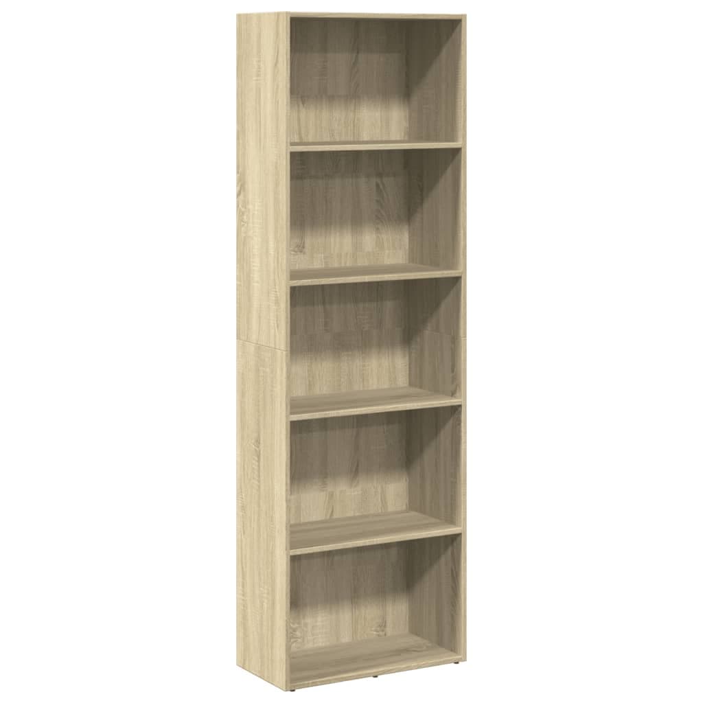vidaXL Estante 60x30x189 cm Derivados de Madeira Carvalho Sonoma - 2341023620
