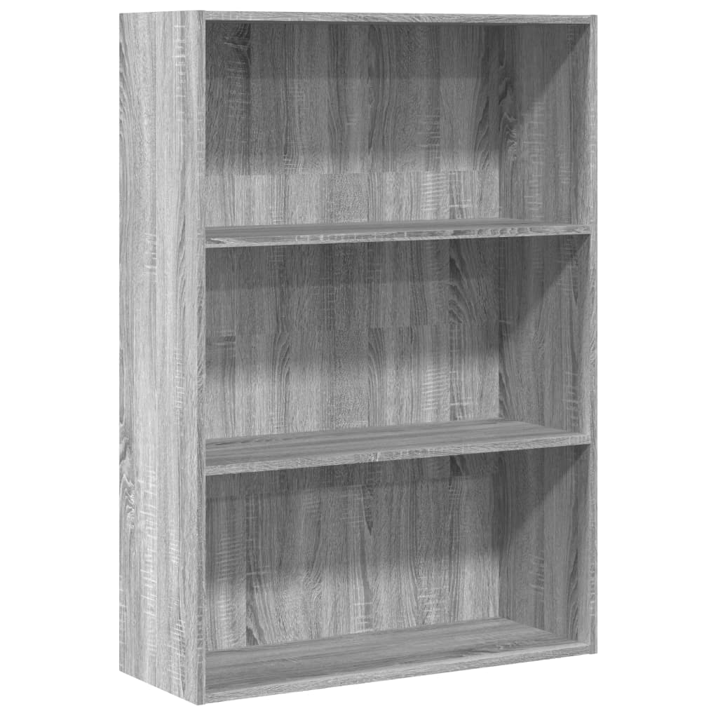 vidaXL Estante 80x30x114 cm Derivados de Madeira Cinzento Sonoma - 687886487
