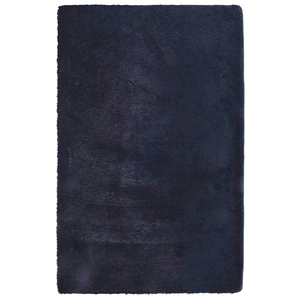 Tapete vidaXL Shaggy de Pelo Alto Navarra 130x200 cm Azul-marinho - 2730575310