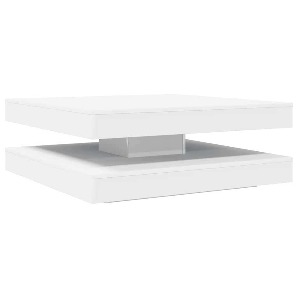 vidaXL Mesa de centro rotativa a 360 graus 90x90x34,5 cm branco