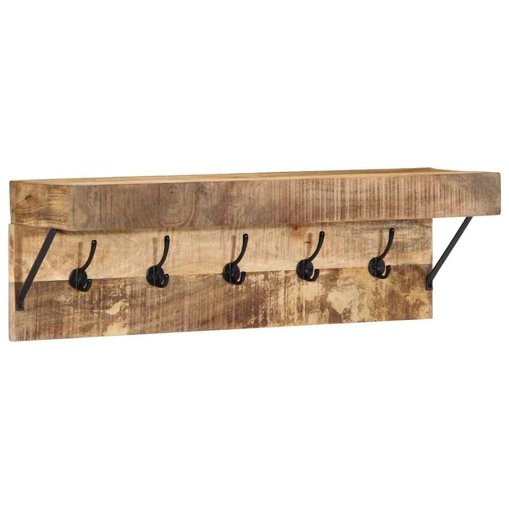 vidaXL Cabideiro Castanho 73 x 19 x 23 cm Madeira de mangueira maciça