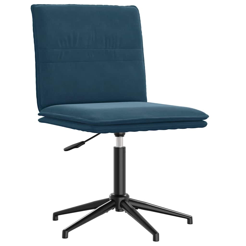 vidaXL Cadeira de jantar veludo azul