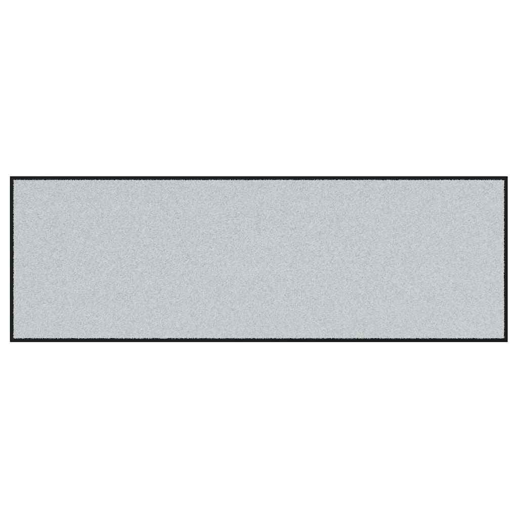 vidaXL Tapete de Entrada Cinza e Preto 60 x 180 cm 100% Poliamida