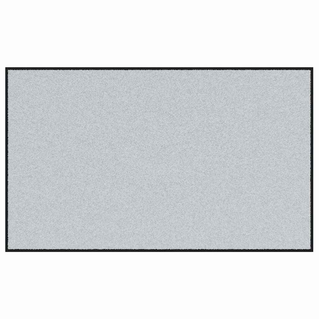 vidaXL Tapete de Entrada Cinza e Preto 90 x 150 cm 100% Poliamida