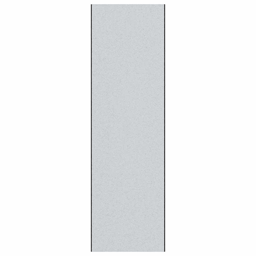 vidaXL Tapete de Entrada Cinza e Preto 120 x 400 cm 100% Poliamida