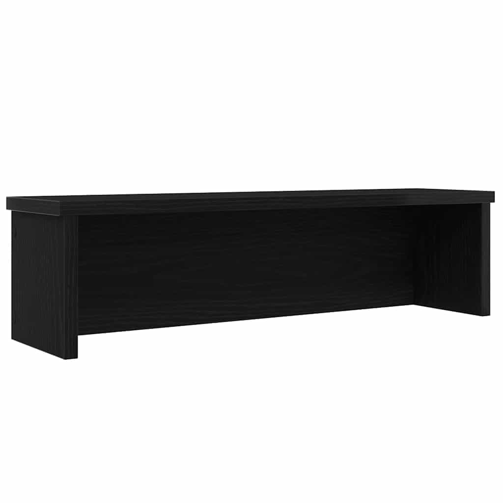 vidaXL Rack cozinha empilhável preto 60x15x16 cm madeira engenheirada