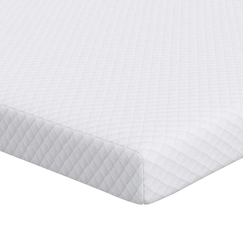 vidaXL Topper de Colchão Branco 140 x 190 cm Tecido Jacquard