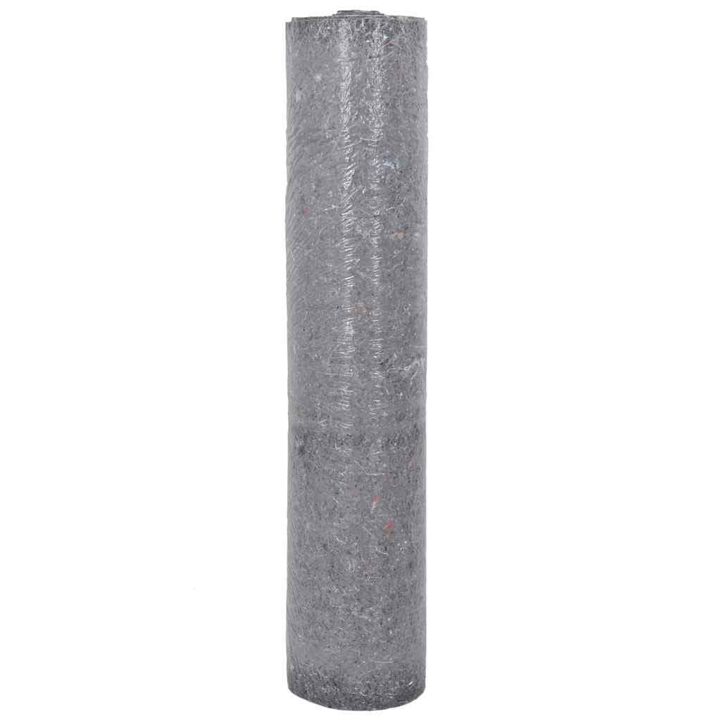 vidaXL Tapete p/ pintor em velo antiderrapante 25 m 220g/m² cinzento