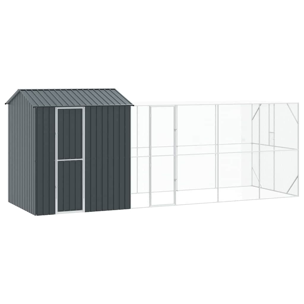 vidaXL Gaiola para Pássaros Antracite 621 x 208 x 247 cm