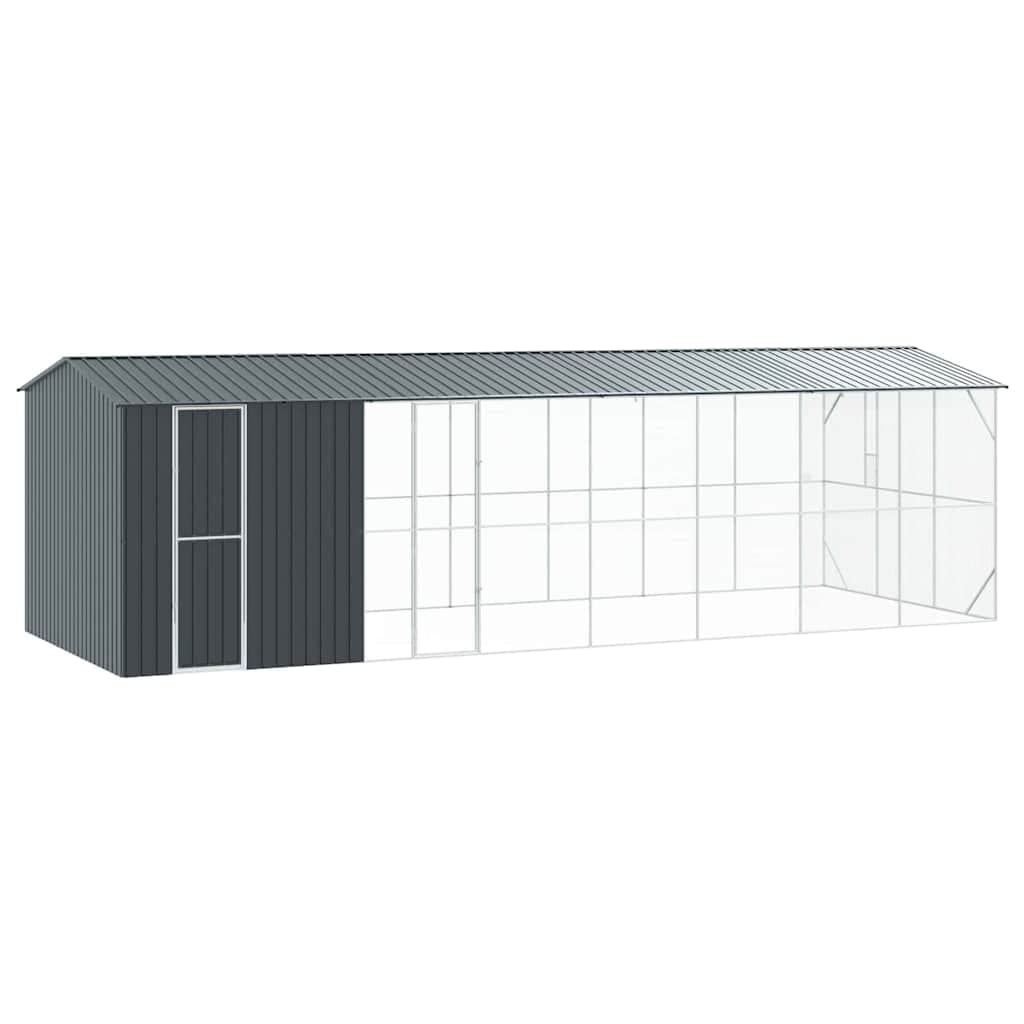 vidaXL Gaiola para Pássaros Antracite 860 x 310 x 247 cm